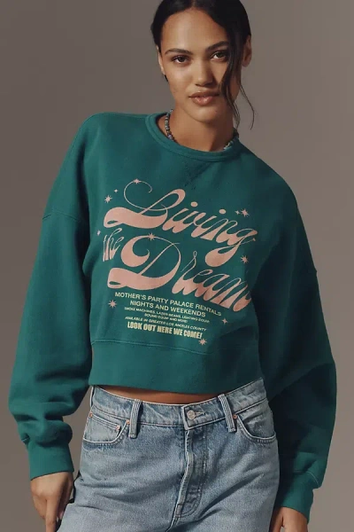 Mother The Winger Graphic Sweatshirt In Blue