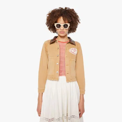 Mother The Workwear Shorty Whole Wheat Jacket In Nude