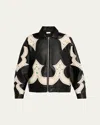 MOTHER THE ZIP IT STUDDED FAUX-LEATHER JACKET