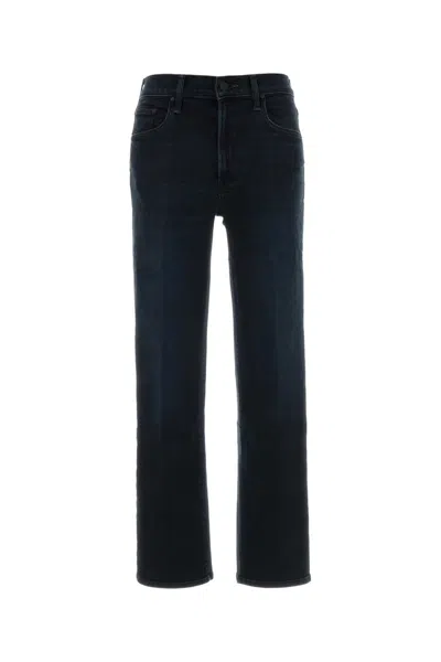Mother Womens Nighty Night The Lil Kick It High-rise Cotton-blend Denim Jeans In Black