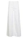 Mother The Hustler Patch Pocket Raw Hem High Waist Ankle Flare Jeans In White