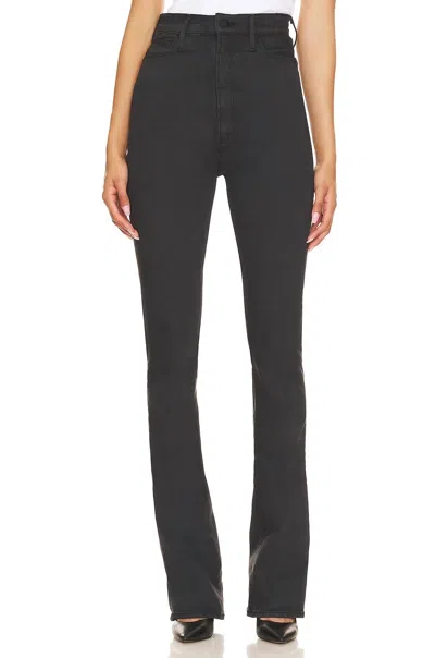 Mother Tippy Top Runaway Heel Jeans In Faded Black