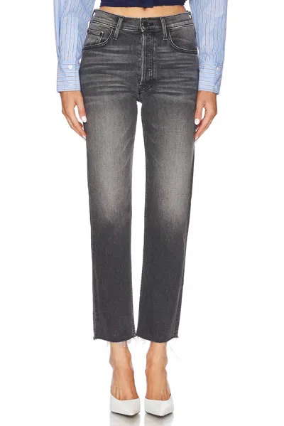 Mother Tomcat Ankle Fray Jean In Wanted In Black