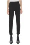 Mother The Tomcat High Waist Ankle Straight Leg Jeans In Black