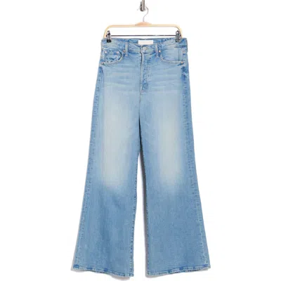 Mother Tomcat Roller Chew Hem Jeans In Blue
