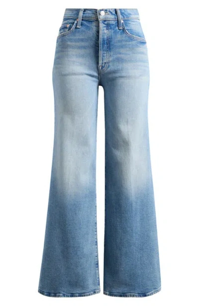 Mother Tomcat Roller Chew Wide Leg Jeans In Blue