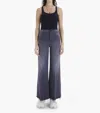 Mother The Tomcat Roller Frayed Wide Leg Jeans In Multi