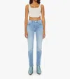 Mother 'the Undercover' Light Blue Wide Jeans In Multi