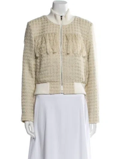 Pre-owned Mother Tweed Pattern Evening Jacket In Neutral