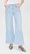 Mother The Twister Ankle Fray Jeans In Blue