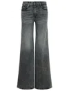 Mother The Patch Pocket Twister Sneak Up In Smoke Straight Jean In Grey