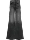 Mother Grey The Ditcher Roller Sneak Jeans In Grey
