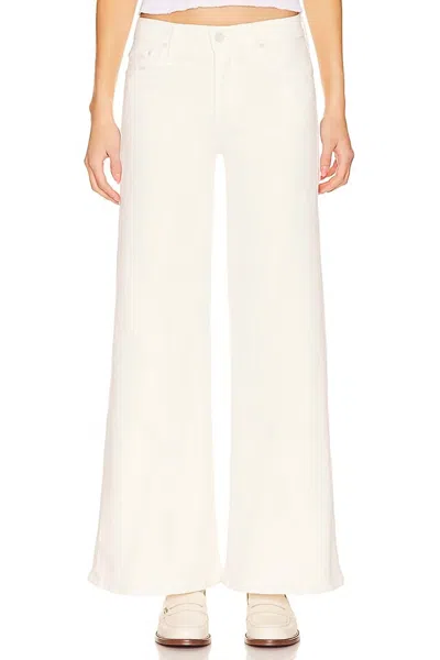 Mother Twister Skimp High Rise Flare Pants In Cream Puffs In White