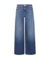 Mother Ultra-wide Leg Jeans In Blue