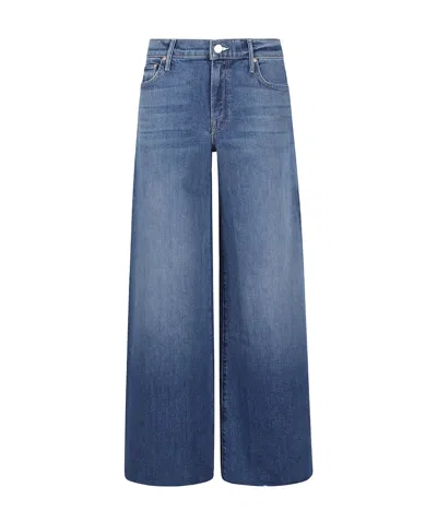 Mother Ultra-wide Leg Jeans In Blue