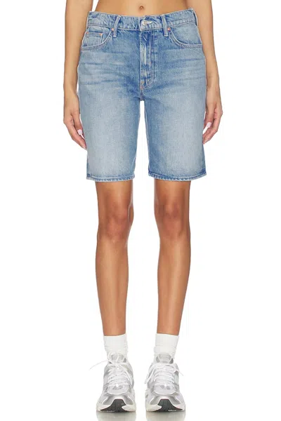 Mother Undercover Bermuda Jean Short In Last Bite In Multi