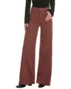 Mother Womens Cats And Dogs The Patch Pocket Undercover Sneak Wide-leg Stretch-denim Jeans In Brown