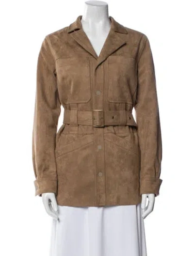 Pre-owned Mother Utility Jacket In Brown