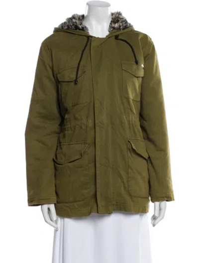 Pre-owned Mother Utility Jacket In Green
