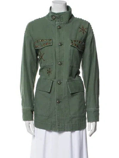 Pre-owned Mother Utility Jacket In Green