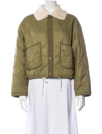 Pre-owned Mother Utility Jacket In Green