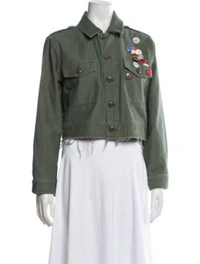 Pre-owned Mother Utility Jacket In Green