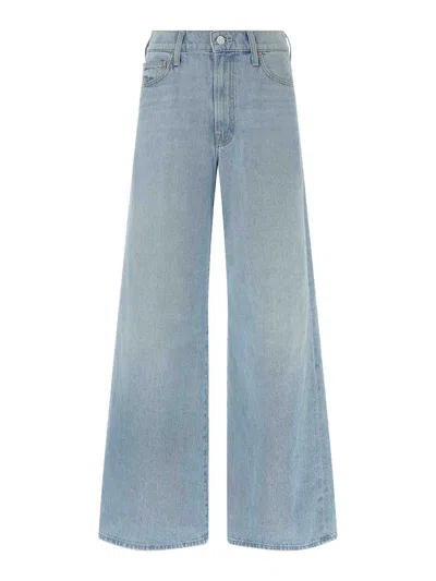 Mother The Ditcher Roller Skimp Jeans In Blue