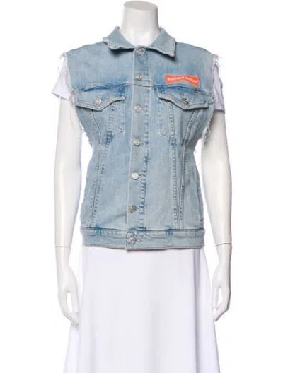 Pre-owned Mother Vest In Blue