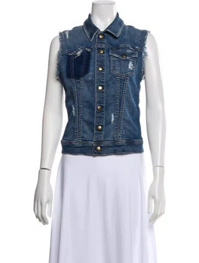 Pre-owned Mother Vest In Blue