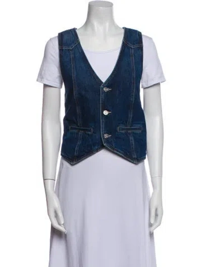 Pre-owned Mother Vest In Blue