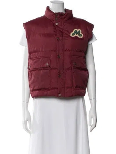 Pre-owned Mother Vest In Burgundy