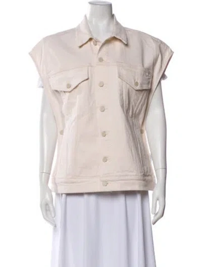 Pre-owned Mother Vest In Neutral