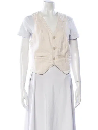 Pre-owned Mother Vest In Neutral
