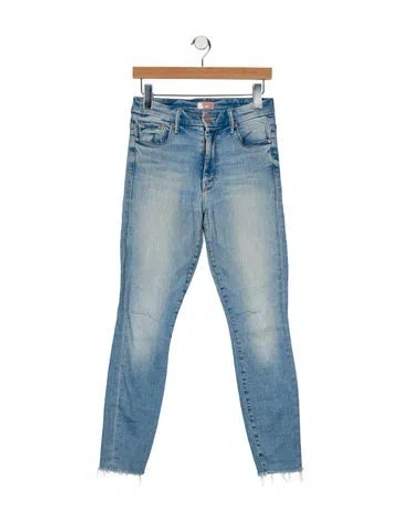 Pre-owned Mother Vintage Skinny Leg Jeans In Blue