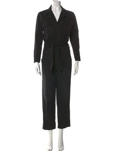 Pre-owned Mother V-neck Jumpsuit In Black