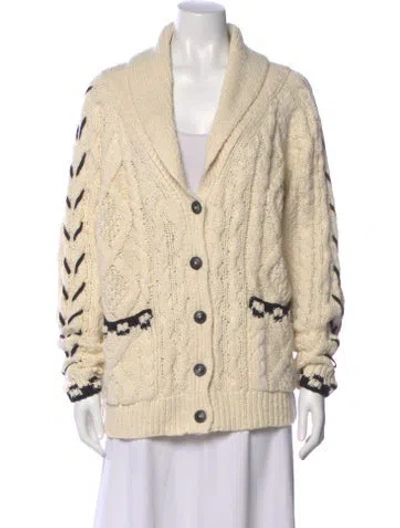 Pre-owned Mother V-neck Sweater In Neutral