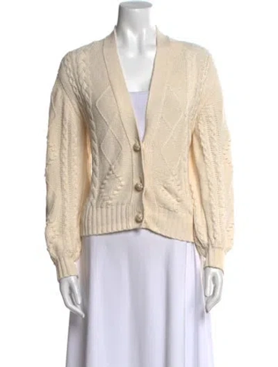 Pre-owned Mother V-neck Sweater In Neutral