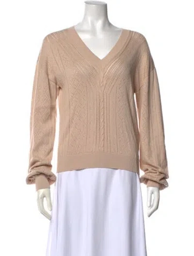 Pre-owned Mother V-neck Sweater In Neutral