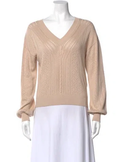 Pre-owned Mother V-neck Sweater In Neutral