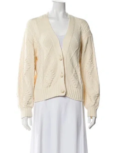 Pre-owned Mother V-neck Sweater In Neutral