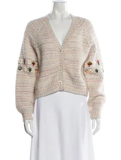 Pre-owned Mother V-neck Sweater In Neutral