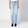 Mother Washed Jeans Smarty Pants In Light Blue
