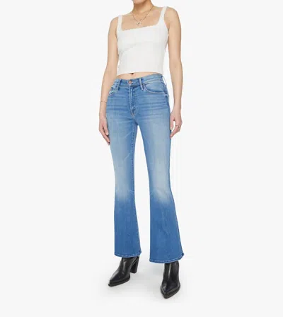 Mother Weekender Flared Jeans In Blue