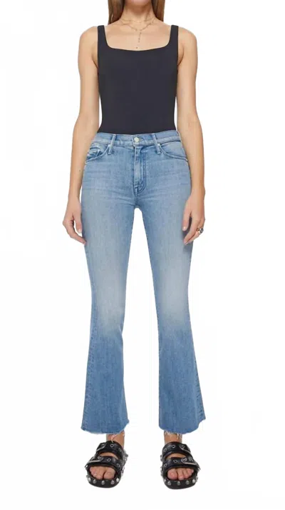Mother Weekender Fray Bootcut Jean In Punk Charming In Blue