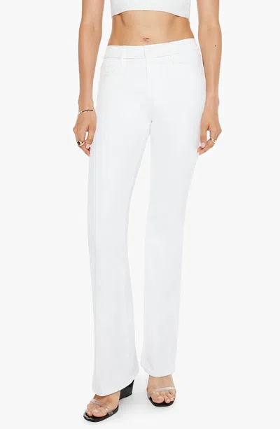 Mother Weekender High Waist Flare Jeans In Totally Innocent In White