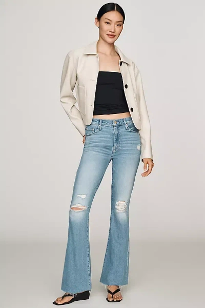 Mother Weekender High-rise Bootcut Jeans In Blue