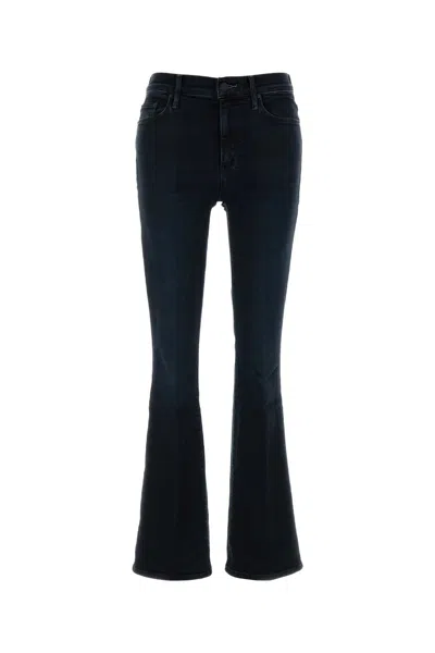 Mother Midnight Blue Stretch Denim The Weekender Jeans