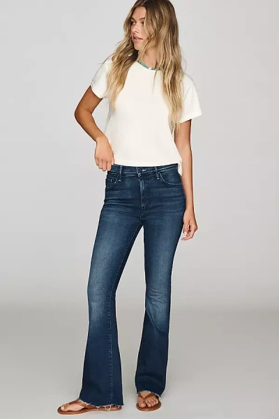 Mother Weekender Low-rise Bootcut Jeans In Blue