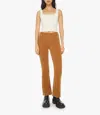 Mother Weekender Mid-rise Jeans In Brown