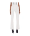 Mother The Weekender Mid-rise Flare Fray Hem Jeans In White